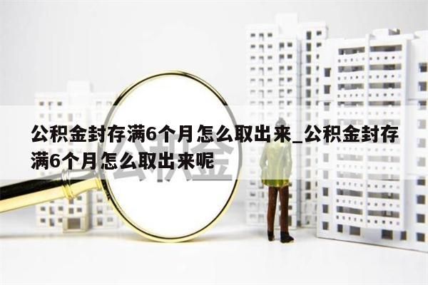 公积金封存满6个月怎么取出来_公积金封存满6个月怎么取出来呢